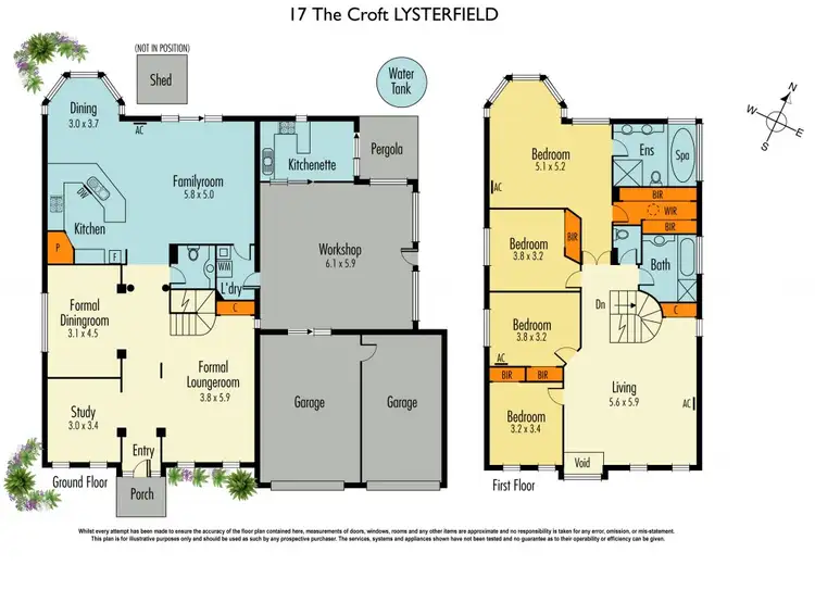 Floorplan of Homely house listing, 17 The Croft, Lysterfield VIC 3156