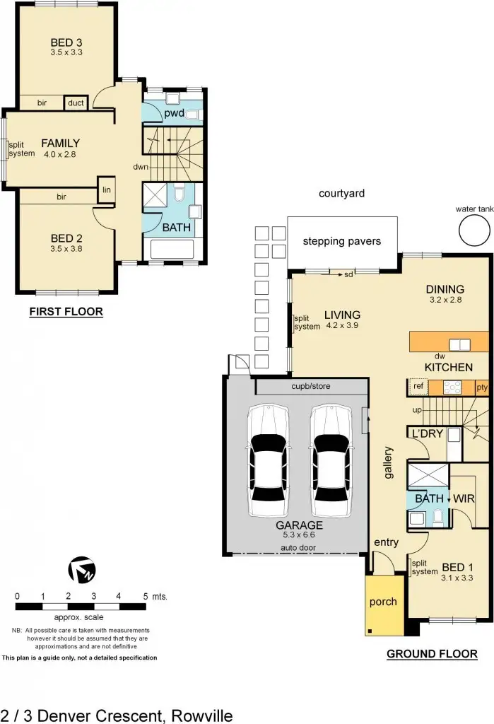 Floorplan of Homely unit listing, 2/3 Denver Crescent, Rowville VIC 3178