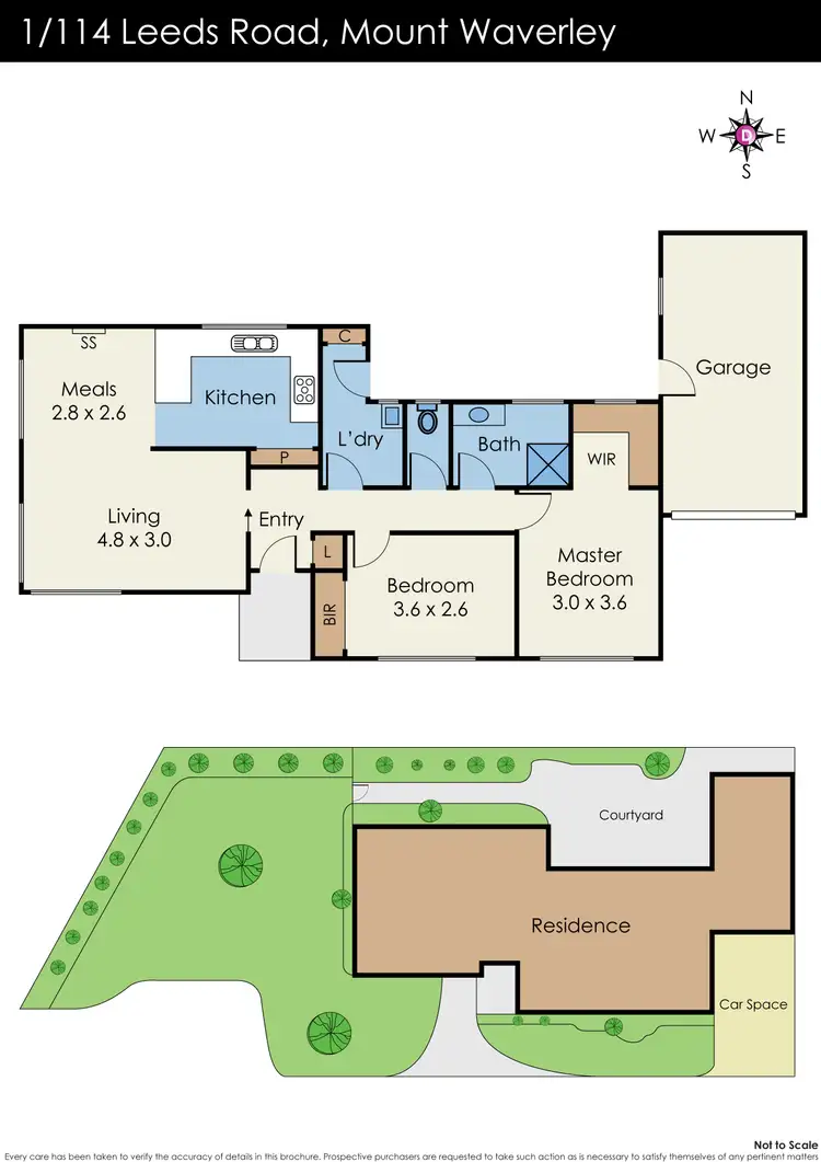 Floorplan of Homely unit listing, 1/114 Leeds Road, Mount Waverley VIC 3149
