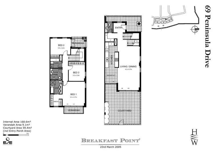 Floorplan of Homely townhouse listing, 69 Peninsula Drive, Breakfast Point NSW 2137