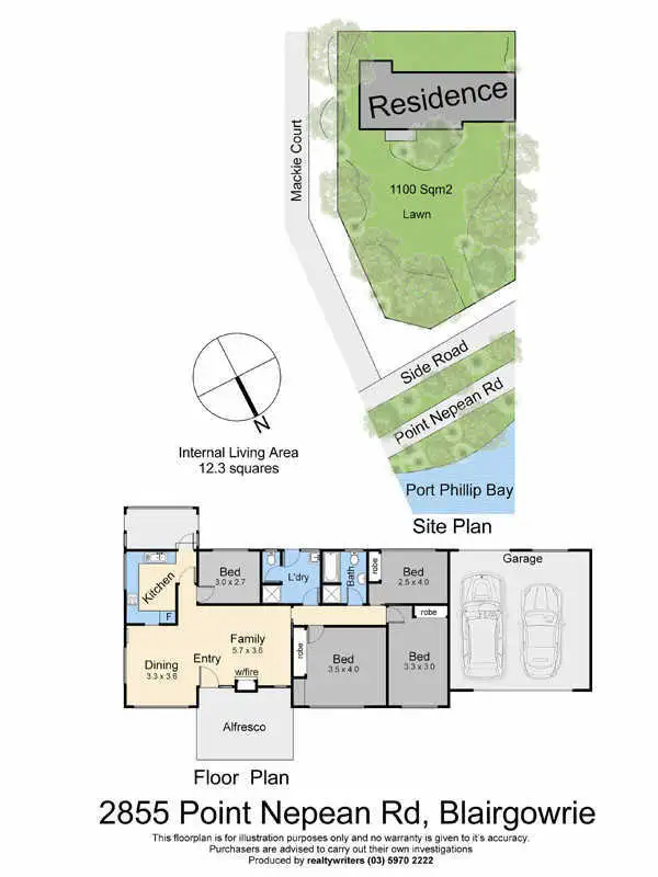 Floorplan of Homely house listing, 2855 Point Nepean Road, Blairgowrie VIC 3942
