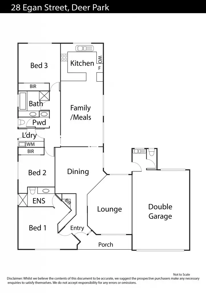 Floorplan of Homely house listing, 28 Egan Street, Deer Park VIC 3023