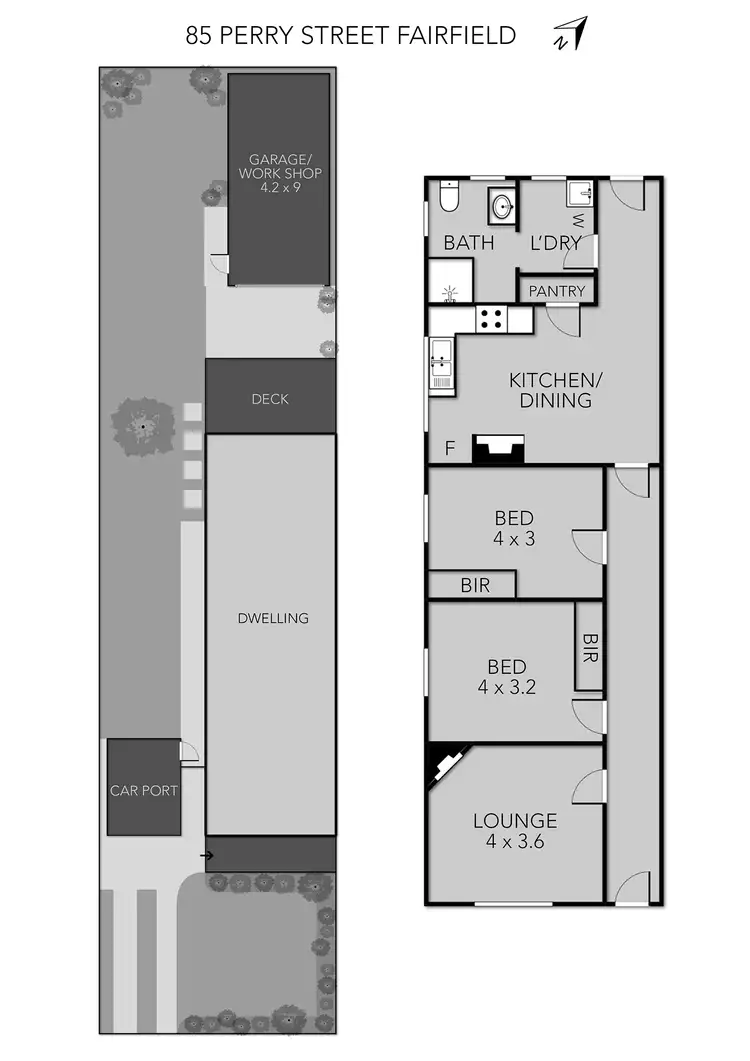 Floorplan of Homely house listing, 85 Perry Street, Fairfield VIC 3078