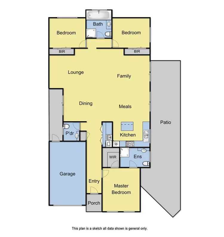 Floorplan of Homely townhouse listing, 2/47a Carronvale Road, Mooroolbark VIC 3138