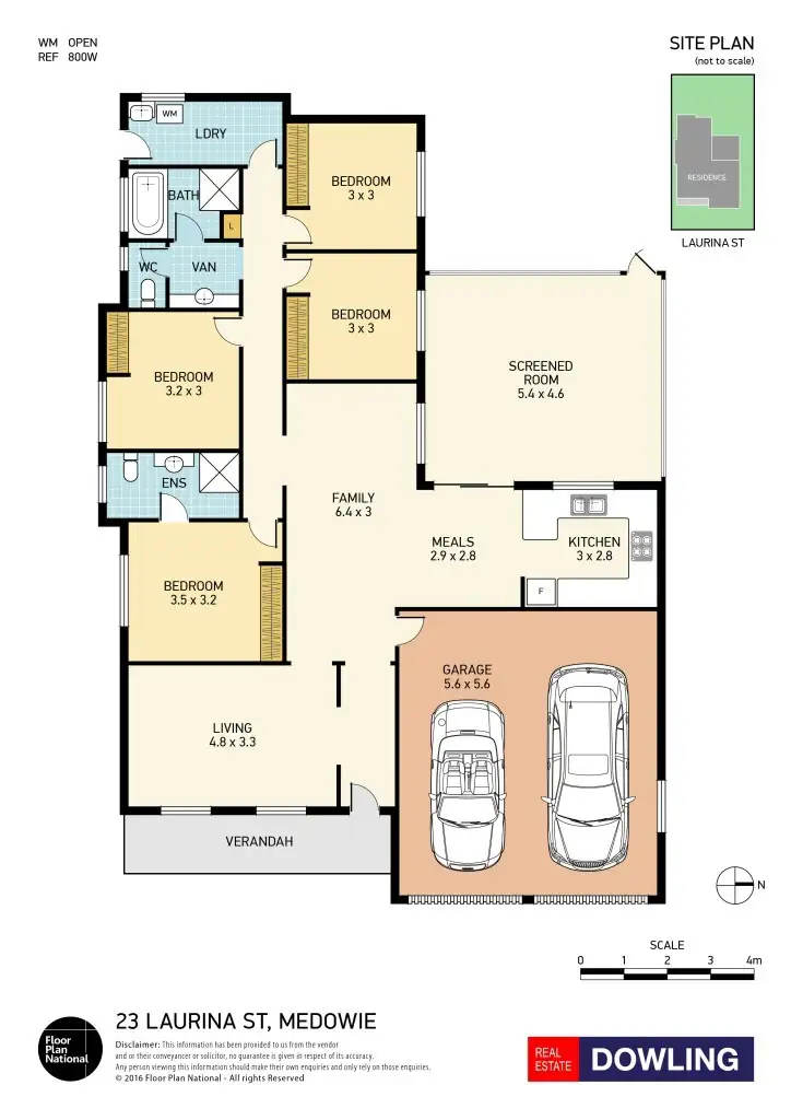 Floorplan of Homely house listing, 23 Laurina Street, Medowie NSW 2318