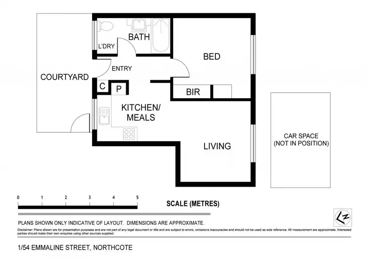 Floorplan of Homely apartment listing, 1/54 Emmaline Street, Northcote VIC 3070