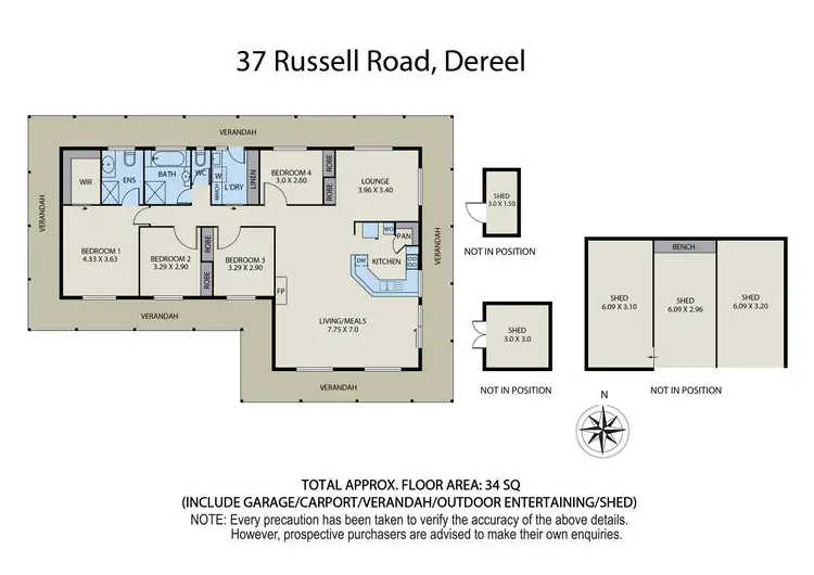 Floorplan of Homely house listing, 37 Russells Road, Dereel VIC 3352