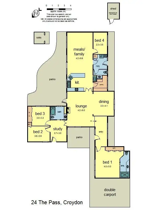 Floorplan of Homely house listing, 24 The Pass, Croydon VIC 3136