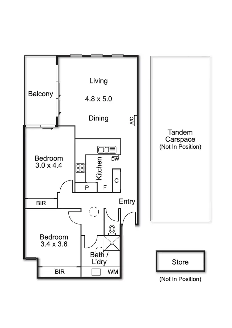 Floorplan of Homely apartment listing, 2/4-6 Matthews Road, Bentleigh East VIC 3165