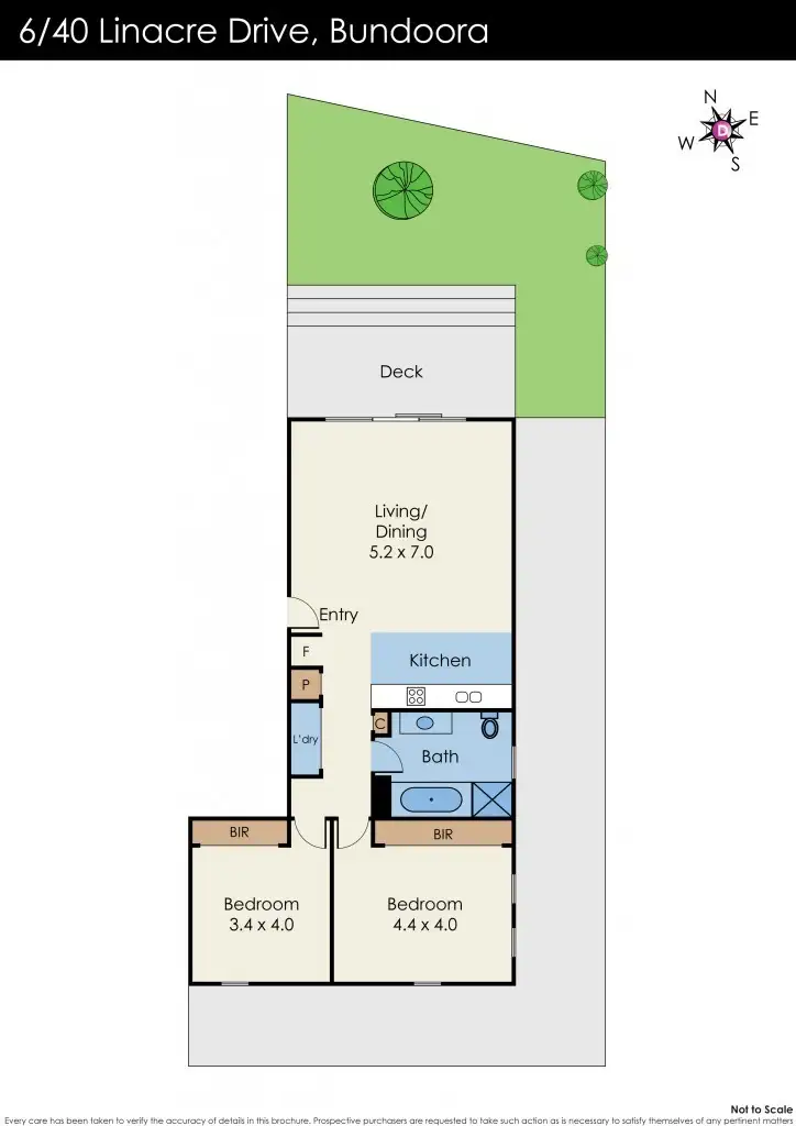 Floorplan of Homely apartment listing, 6/40 Linacre Drive, Bundoora VIC 3083