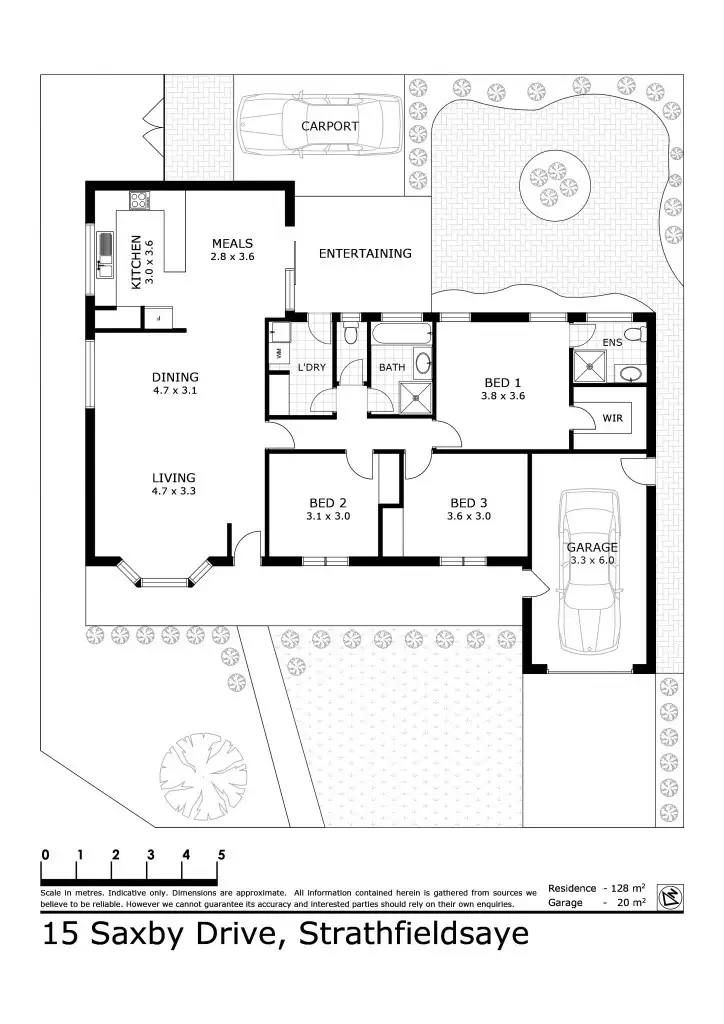 Floorplan of Homely house listing, 15 Saxby Drive, Strathfieldsaye VIC 3551