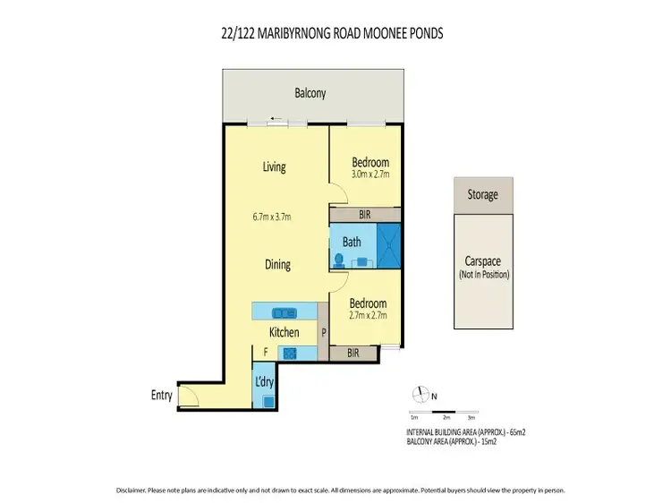 Floorplan of Homely apartment listing, 22/122 Maribyrnong Road, Moonee Ponds VIC 3039