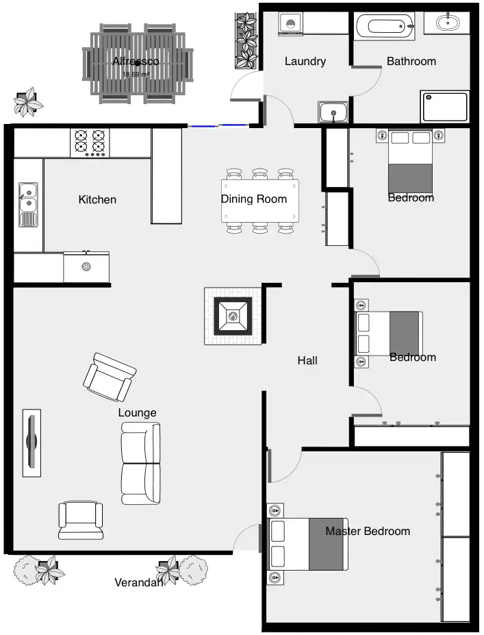 Floorplan of Homely house listing, 13 Creaton Lane, Irymple VIC 3498