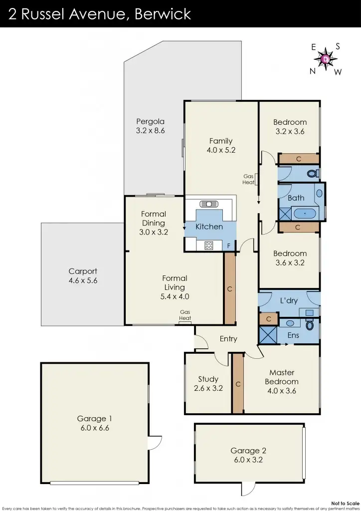 Floorplan of Homely house listing, 2 Russel Avenue, Berwick VIC 3806