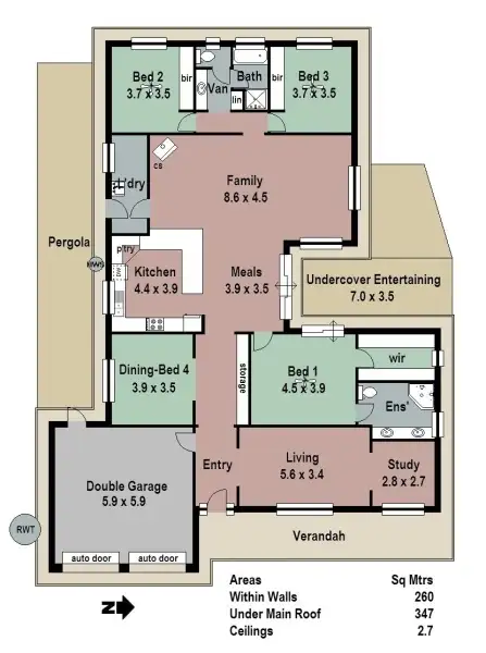 Floorplan of Homely house listing, 31 St James Drive, Littlehampton SA 5250