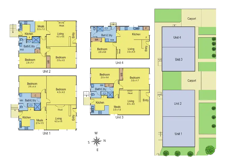 Floorplan of Homely unit listing, 1A Vista Road, Newtown VIC 3220