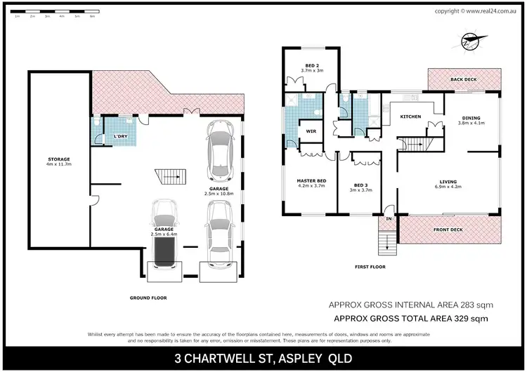 Floorplan of Homely house listing, 3 Chartwell Street, Aspley QLD 4034