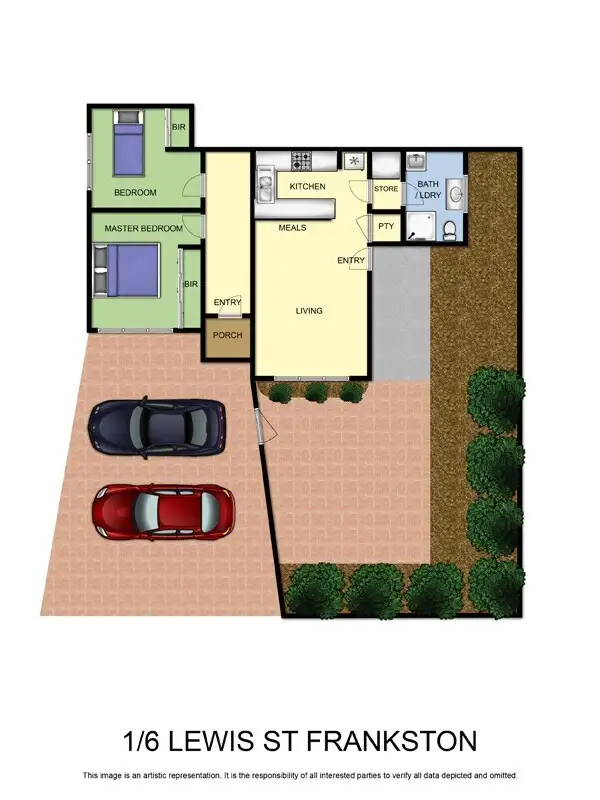 Floorplan of Homely unit listing, 1/6 Lewis Street, Frankston VIC 3199