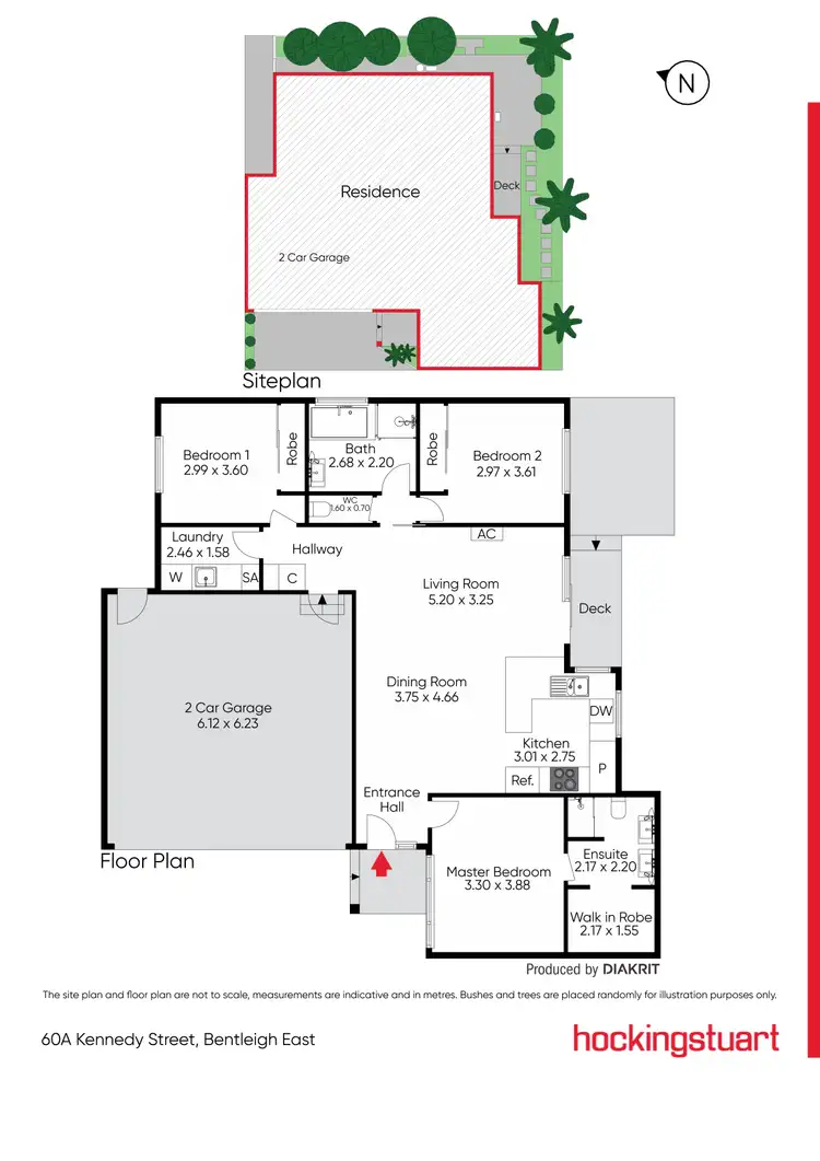 Floorplan of Homely townhouse listing, 60A Kennedy Street, Bentleigh East VIC 3165