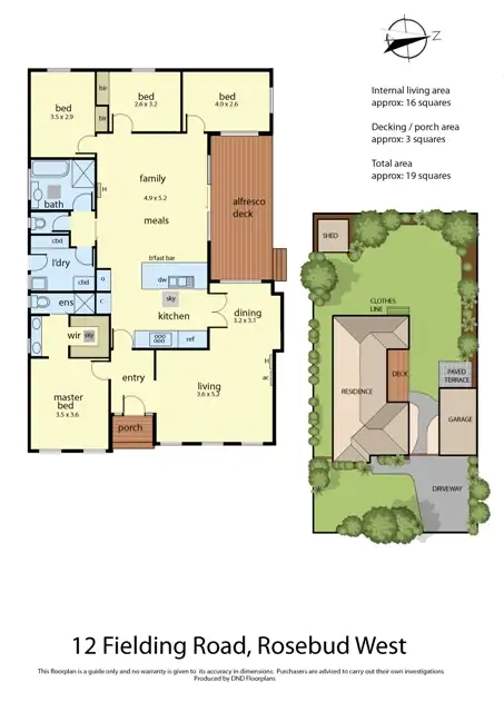 Floorplan of Homely house listing, 12 Fielding Road, Rosebud West VIC 3940