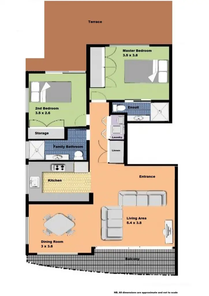 Floorplan of Homely unit listing, 1/9 Rooke Street, Dicky Beach QLD 4551