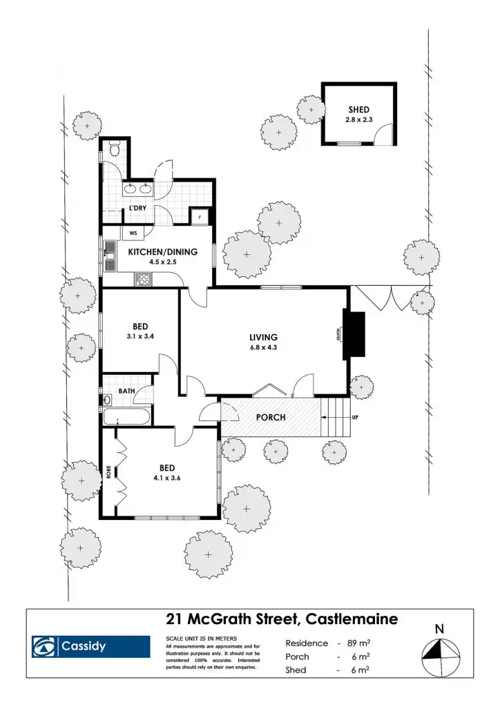 Floorplan of Homely house listing, 21 McGrath Street, Castlemaine VIC 3450