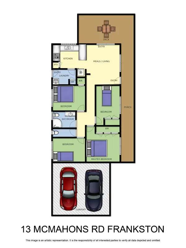 Floorplan of Homely house listing, 13 McMahons Rd, Frankston VIC 3199