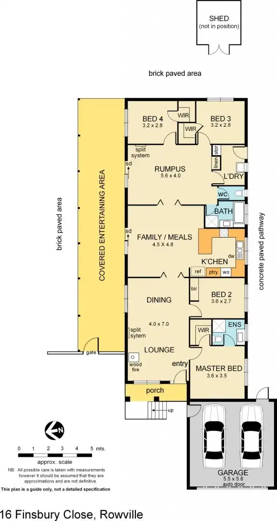 Floorplan of Homely house listing, 16 Finsbury Close, Rowville VIC 3178