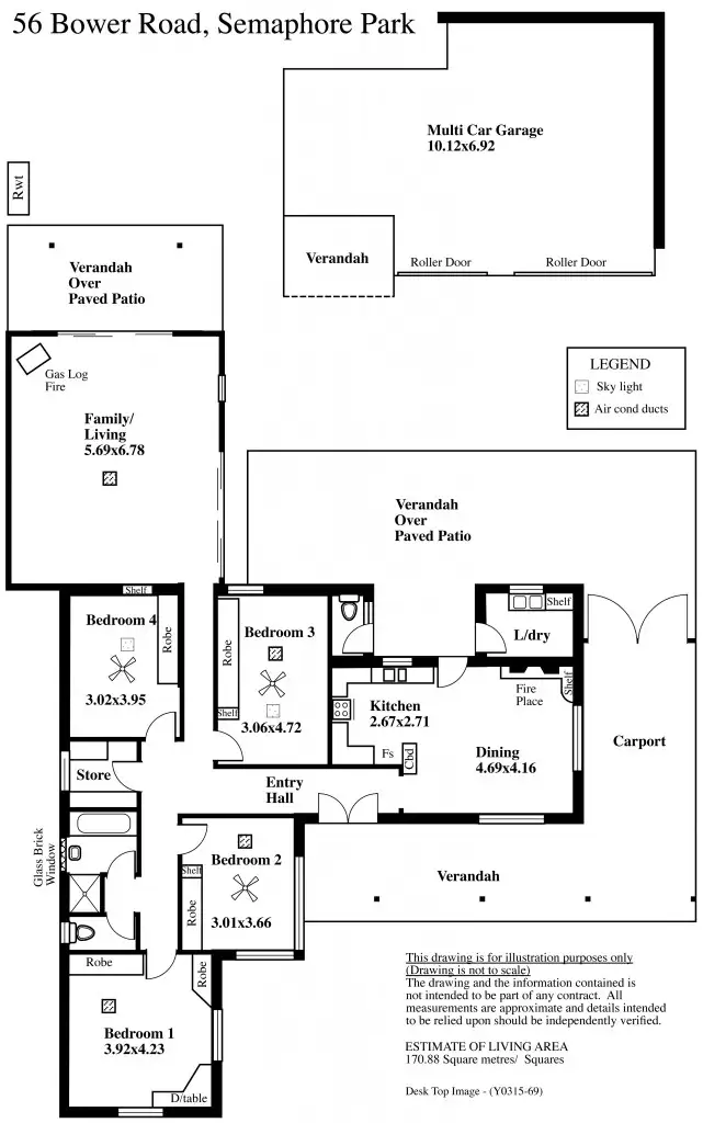 Floorplan of Homely house listing, 56 Bower Road, Semaphore Park SA 5019