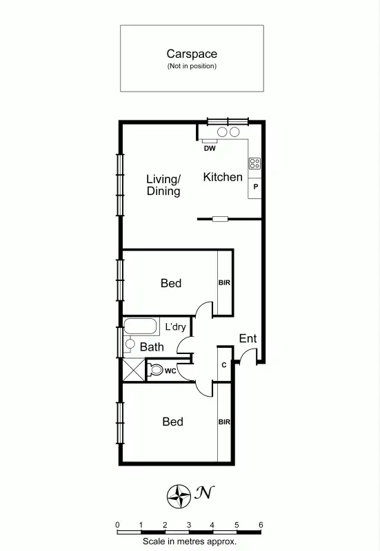 Floorplan of Homely apartment listing, 1/115 York Street, Prahran VIC 3181