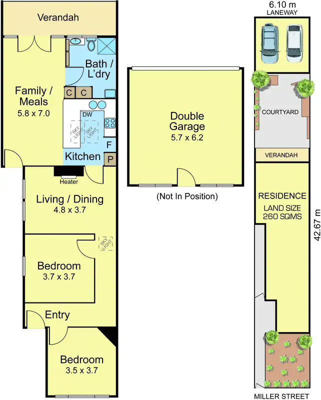 Floorplan of Homely house listing, 52 Miller Street, Fitzroy North VIC 3068