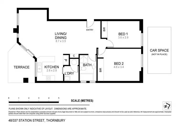 Floorplan of Homely apartment listing, 48/337 Station Street, Thornbury VIC 3071