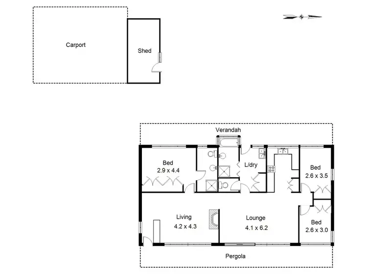 Floorplan of Homely house listing, 3 Walnut Avenue, Emerald VIC 3782