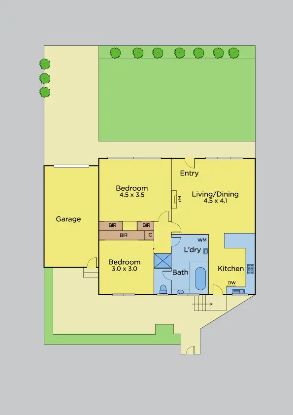 Floorplan of Homely apartment listing, 3/182 Nepean Highway, Aspendale VIC 3195