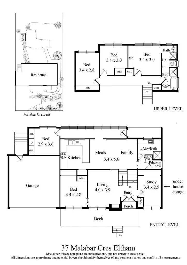 Floorplan of Homely house listing, 37 Malabar Crescent, Eltham VIC 3095
