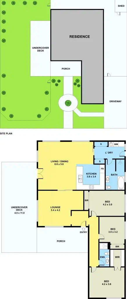 Floorplan of Homely house listing, 43 Kennedy Street, Glenroy VIC 3046