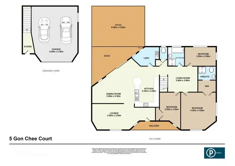 Floorplan of Homely house listing, 5 Gon Chee Court, Carindale QLD 4152