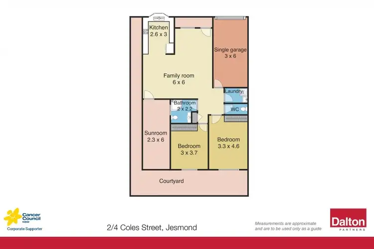 Floorplan of Homely unit listing, 2/4A Coles Street, Jesmond NSW 2299