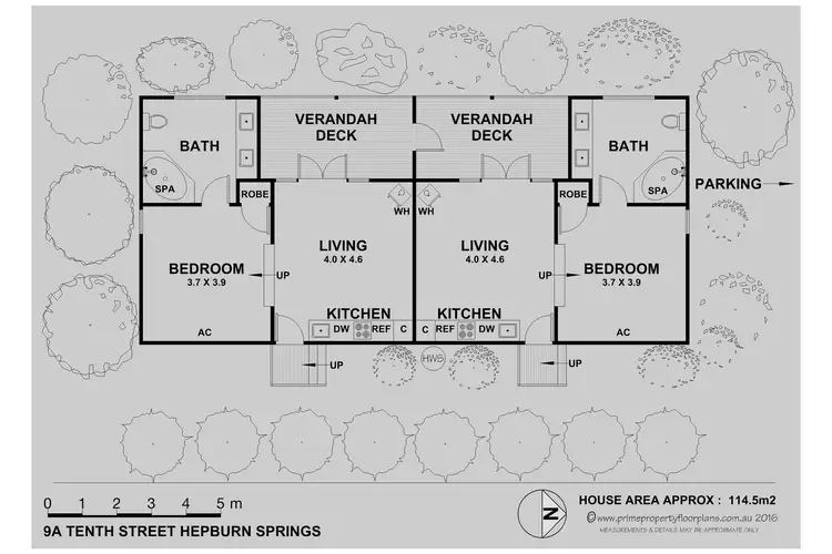 Floorplan of Homely house listing, 9a Tenth Street, Hepburn Springs VIC 3461