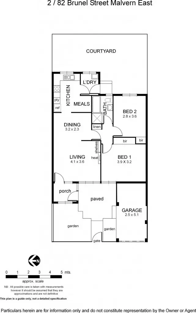 Floorplan of Homely unit listing, 2/82 Brunel Street, Malvern East VIC 3145