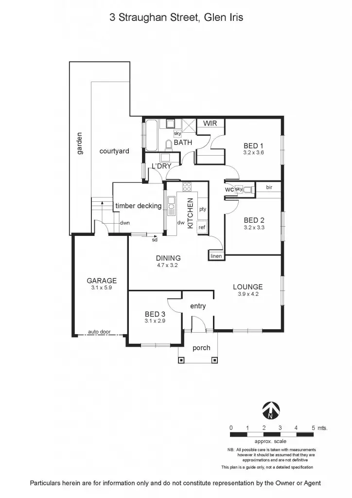 Floorplan of Homely house listing, 3 Straughan Street, Glen Iris VIC 3146