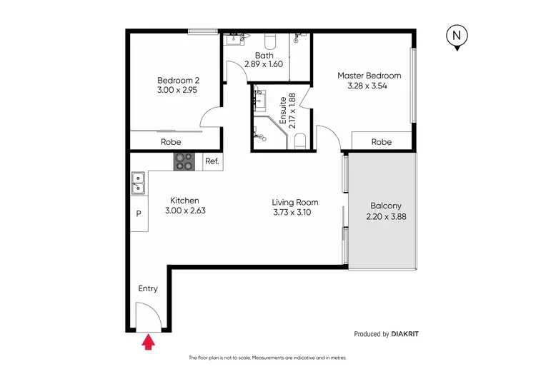 Floorplan of Homely apartment listing, G30/388 Murray Road, Preston VIC 3072