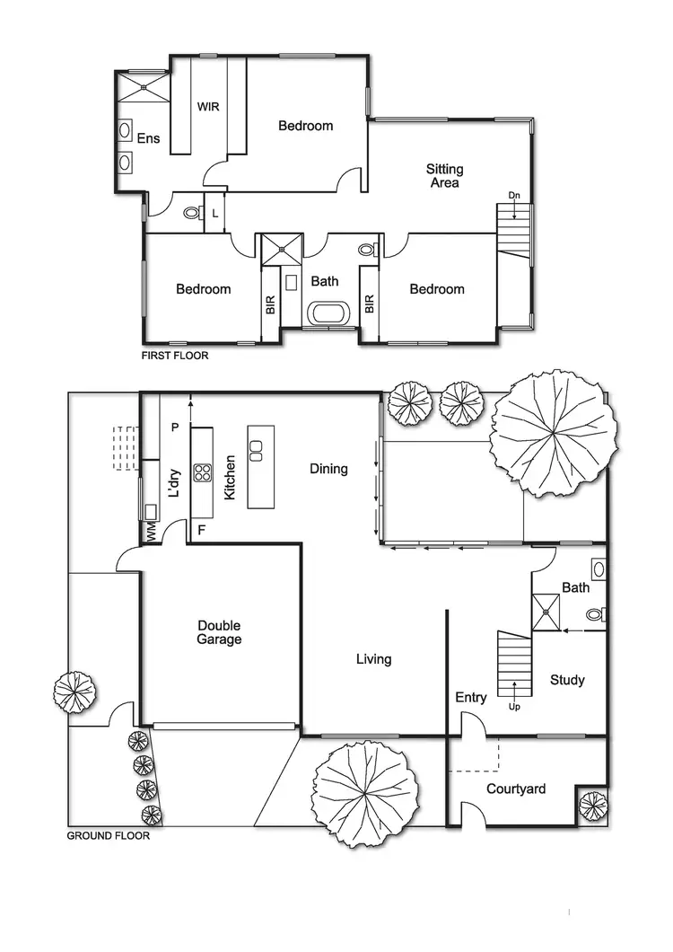 Floorplan of Homely townhouse listing, 51A Mitchell Street, Bentleigh VIC 3204
