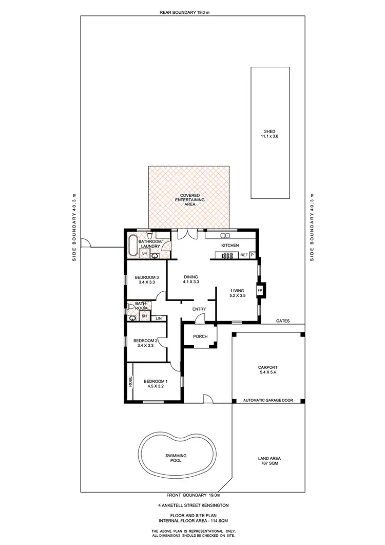 Floorplan of Homely house listing, 4 Anketell Street, Kensington WA 6151