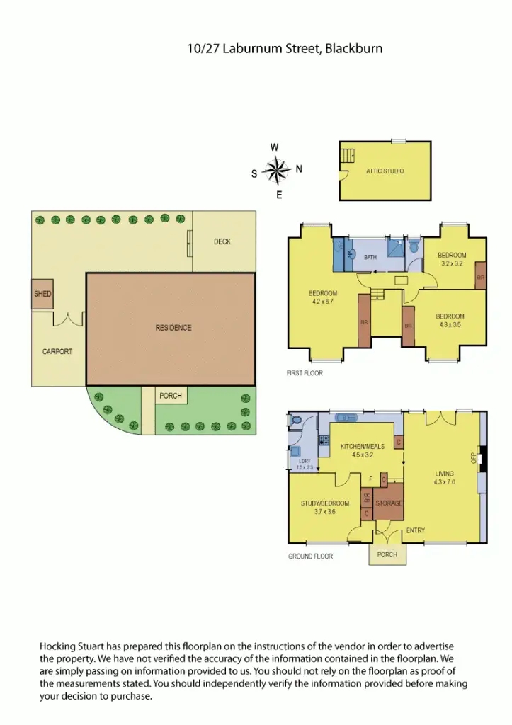 Floorplan of Homely townhouse listing, 10/27 Laburnum Street, Blackburn VIC 3130