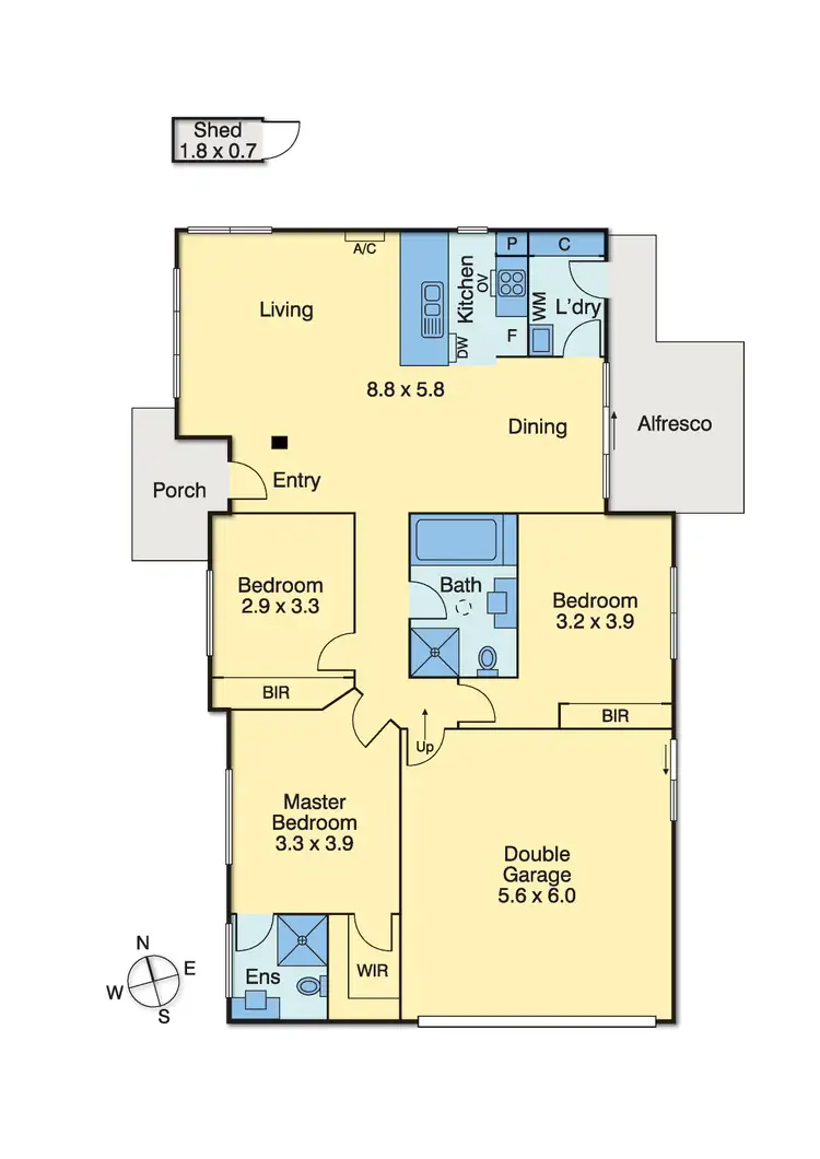 Floorplan of Homely house listing, 1/746 Seacrest Place, Mount Martha VIC 3934