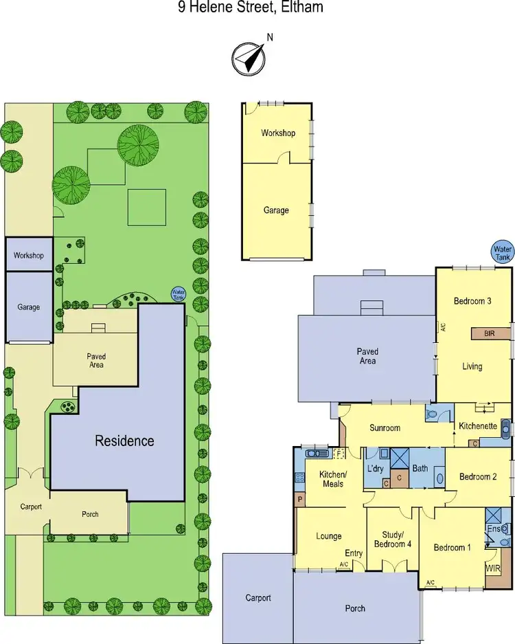 Floorplan of Homely house listing, 9 Helene Street, Eltham VIC 3095