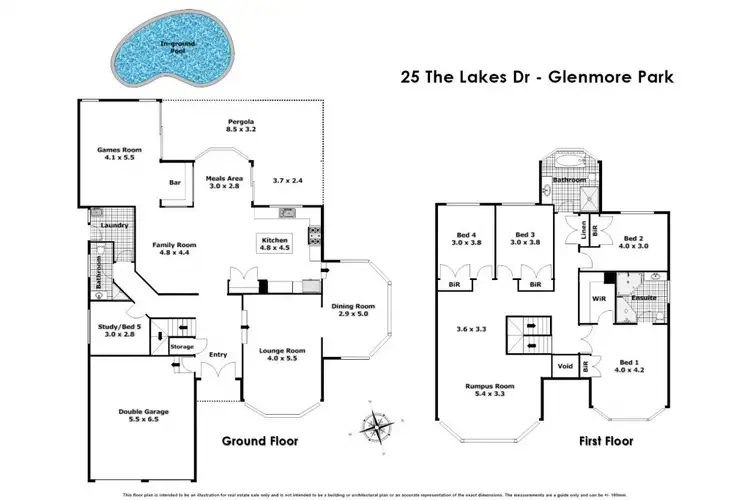 Floorplan of Homely house listing, 25 The Lakes Drive, Glenmore Park NSW 2745
