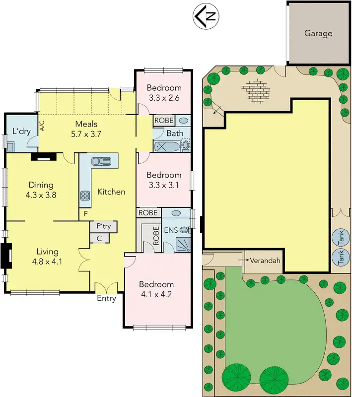 Floorplan of Homely house listing, 1/169 Glen Iris Road, Glen Iris VIC 3146