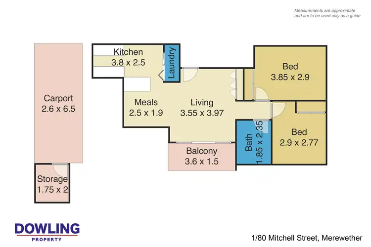 Floorplan of Homely unit listing, 1/80 Mitchell Street, Merewether NSW 2291